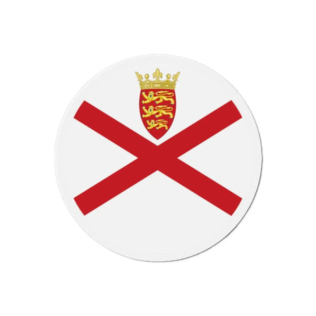 Aimant Rond Drapeau de Jersey en plusieurs tailles - Pixelforma 