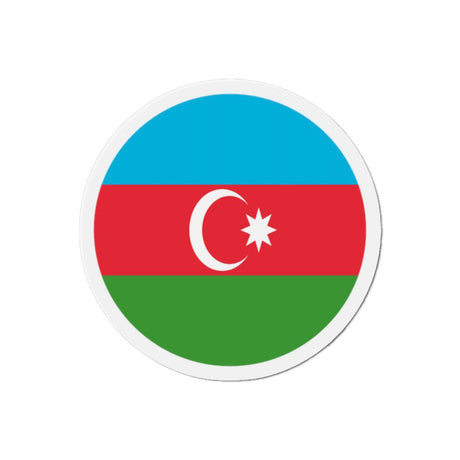 Aimant Rond Drapeau de l'Azerbaïdjan en plusieurs tailles - Pixelforma