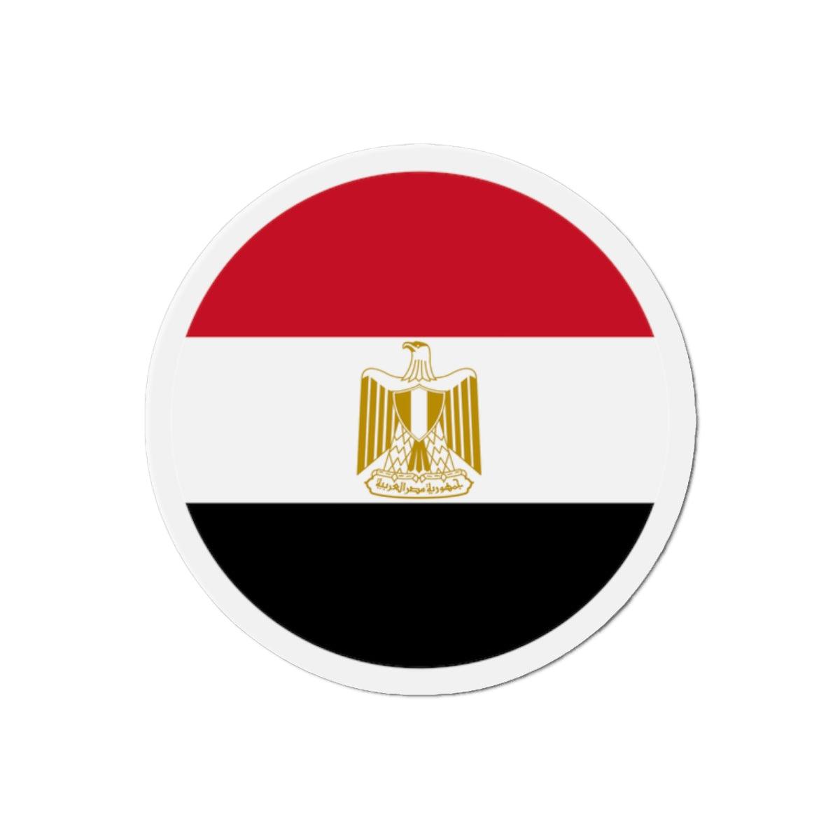 Aimant Rond Drapeau de l'Égypte en plusieurs tailles - Pixelforma