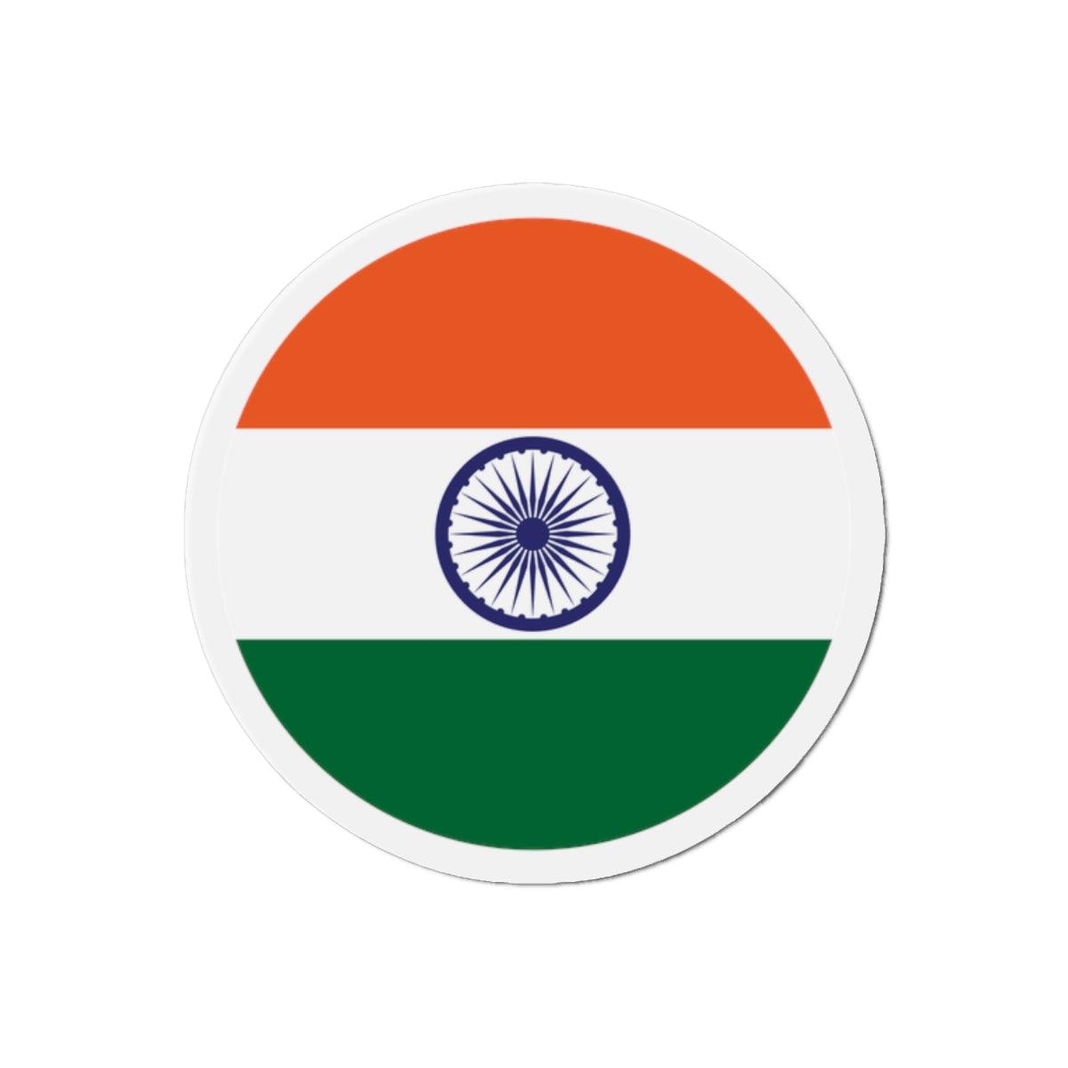 Aimant Rond Drapeau de l'Inde en plusieurs tailles - Pixelforma