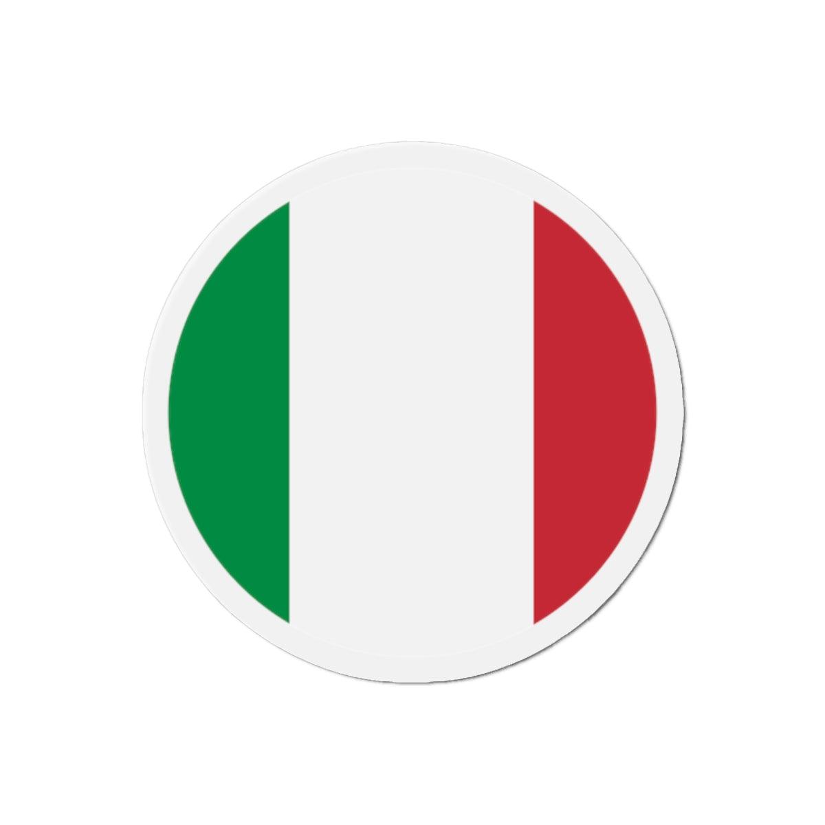 Aimant Rond Drapeau de l'Italie en plusieurs tailles - Pixelforma