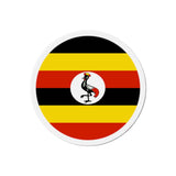 Aimant Rond Drapeau de l'Ouganda en plusieurs tailles - Pixelforma