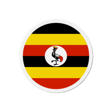 Aimant Rond Drapeau de l'Ouganda en plusieurs tailles - Pixelforma