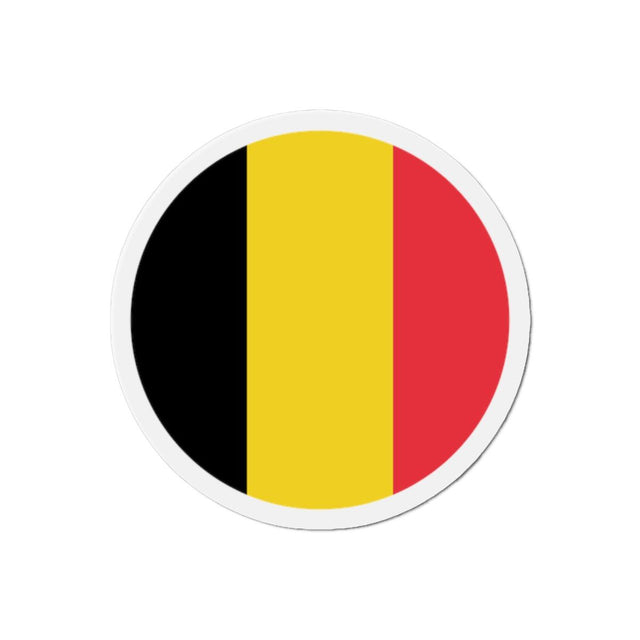 Aimant Rond Drapeau de la Belgique en plusieurs tailles - Pixelforma