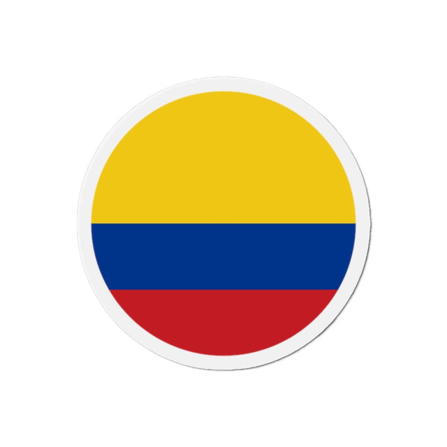 Aimant Rond Drapeau de la Colombie en plusieurs tailles - Pixelforma