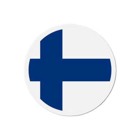 Aimant Rond Drapeau de la Finlande en plusieurs tailles - Pixelforma