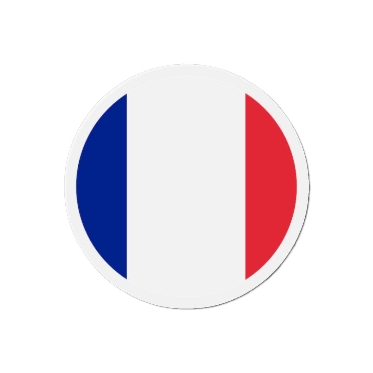 Aimant Rond Drapeau de la France en plusieurs tailles - Pixelforma