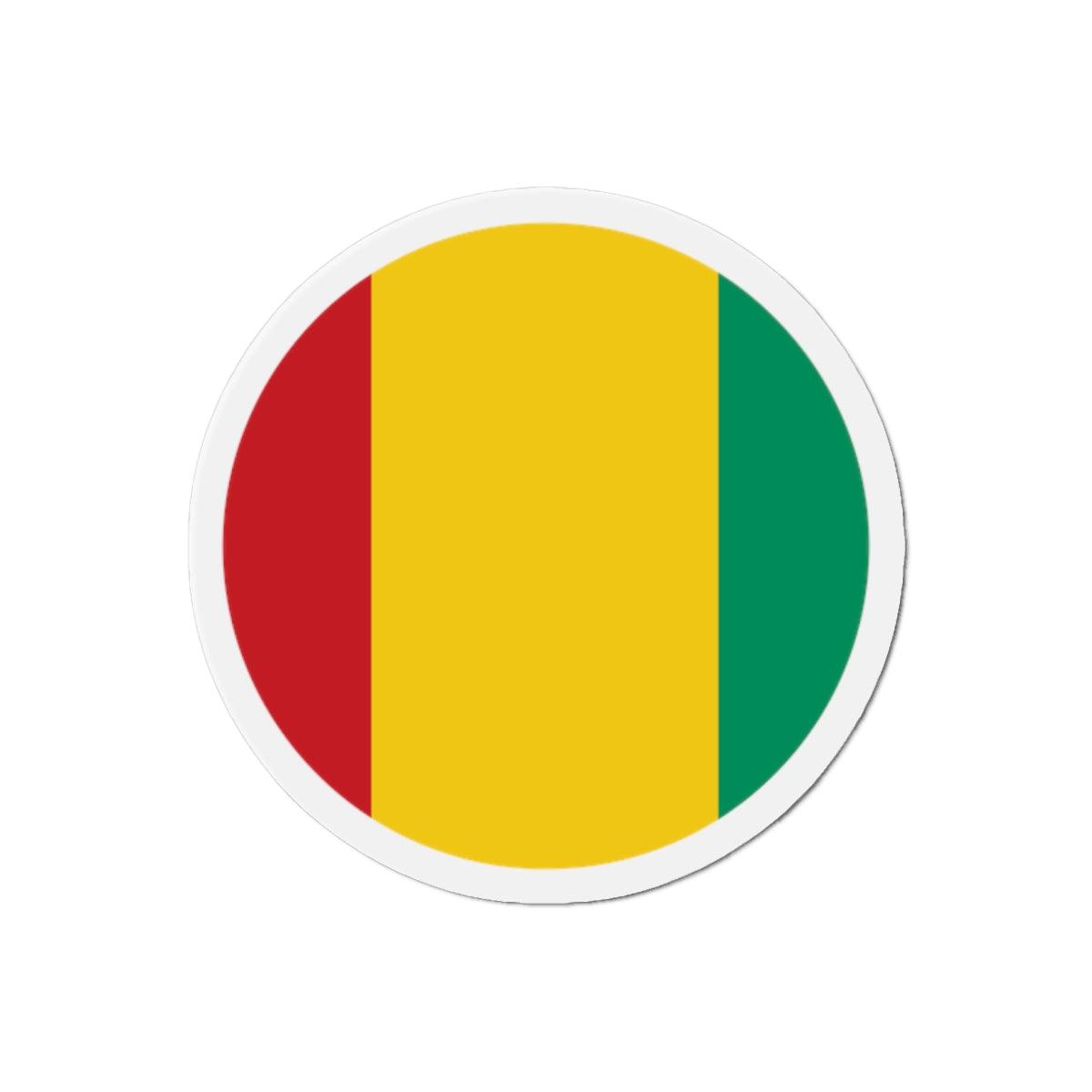 Aimant Rond Drapeau de la Guinée en plusieurs tailles - Pixelforma