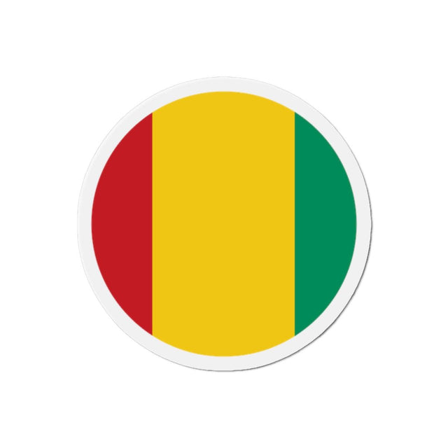 Aimant Rond Drapeau de la Guinée en plusieurs tailles - Pixelforma