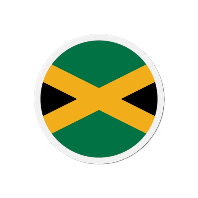 Aimant Rond Drapeau de la Jamaïque en plusieurs tailles - Pixelforma 