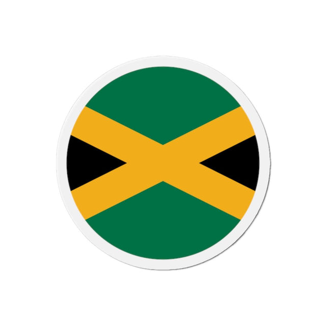 Aimant Rond Drapeau de la Jamaïque en plusieurs tailles - Pixelforma