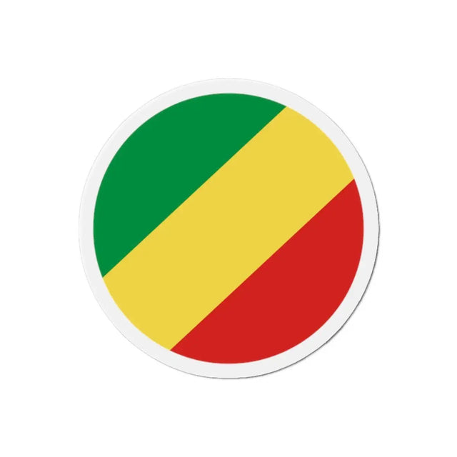 Aimant Rond Drapeau de la république du Congo en plusieurs tailles - Pixelforma 