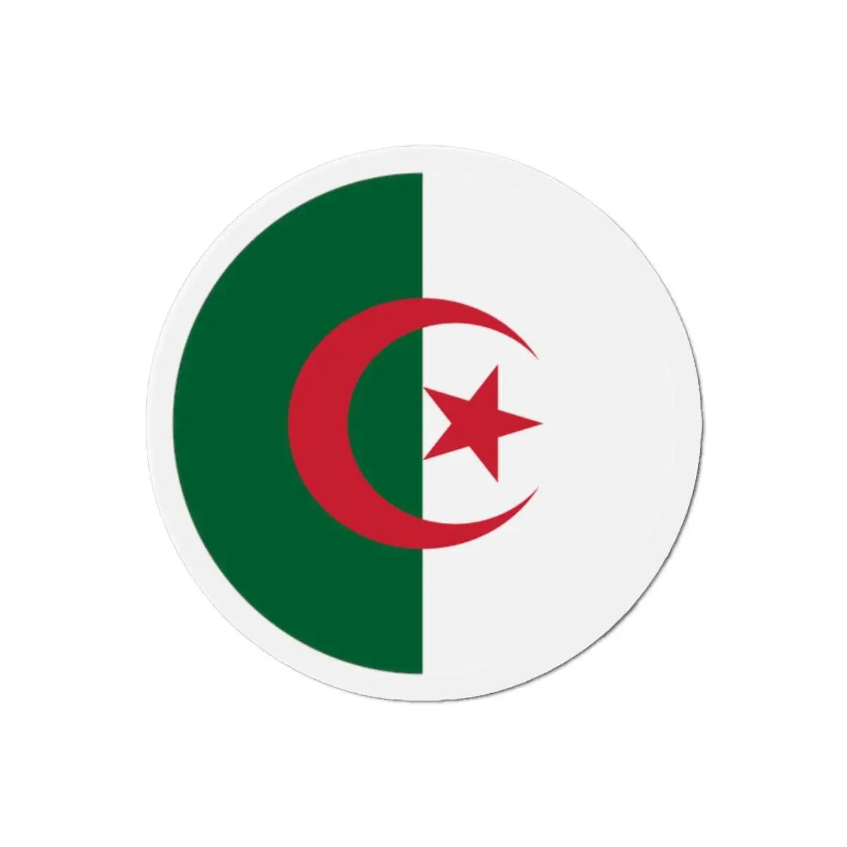 Aimant Rond Drapeau de l'Algérie en plusieurs tailles - Pixelforma 