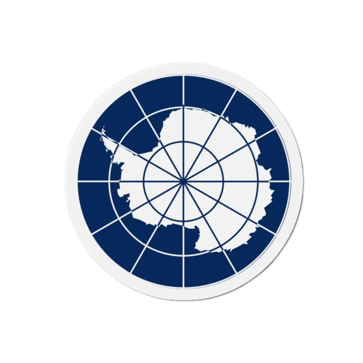 Aimant Rond Drapeau de l'Antarctique officiel en plusieurs tailles - Pixelforma 