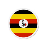 Aimant Rond Drapeau de l'Ouganda en plusieurs tailles - Pixelforma 