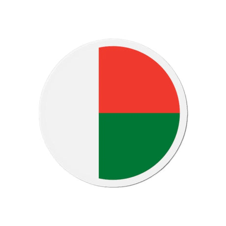 Aimant Rond Drapeau de Madagascar en plusieurs tailles - Pixelforma 