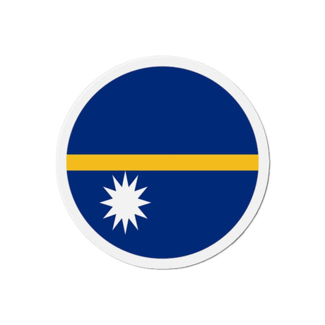 Aimant Rond Drapeau de Nauru en plusieurs tailles - Pixelforma