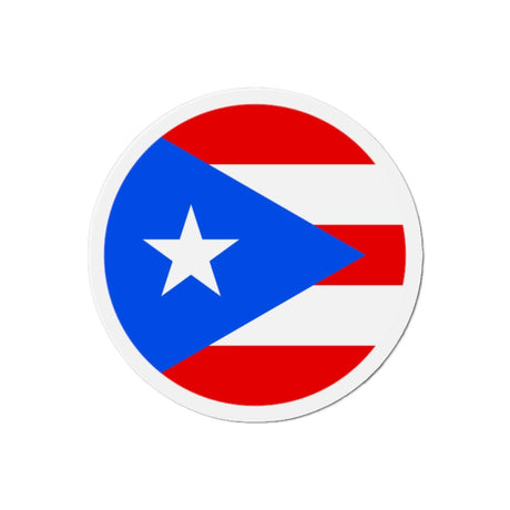 Aimant Rond Drapeau de Porto Rico en plusieurs tailles - Pixelforma