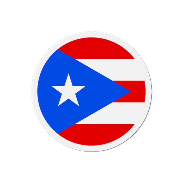 Aimant Rond Drapeau de Porto Rico en plusieurs tailles - Pixelforma