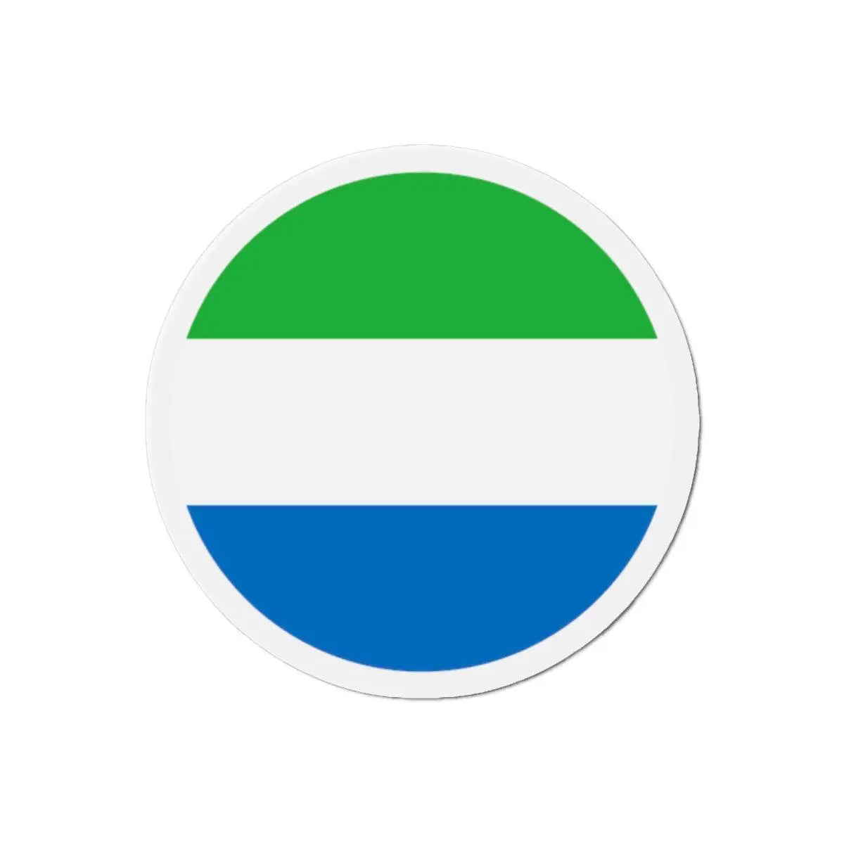 Aimant Rond Drapeau de Sierra Leone en plusieurs tailles - Pixelforma 