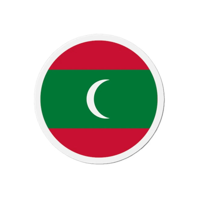 Aimant Rond Drapeau des Maldives en plusieurs tailles - Pixelforma 