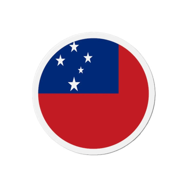 Aimant Rond Drapeau des Samoa en plusieurs tailles - Pixelforma 