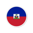 Aimant rond drapeau d’haïti aux couleurs vives décoratif