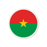 Aimant Rond Drapeau du Burkina Faso en plusieurs tailles - Pixelforma 