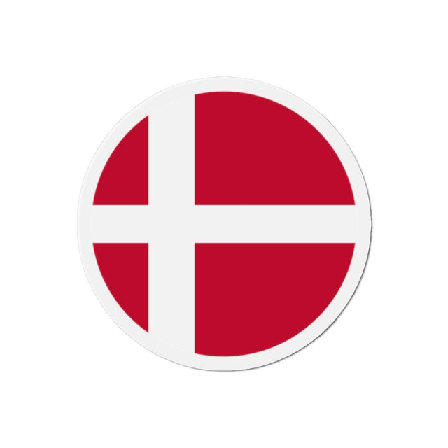 Aimant Rond Drapeau du Danemark en plusieurs tailles - Pixelforma