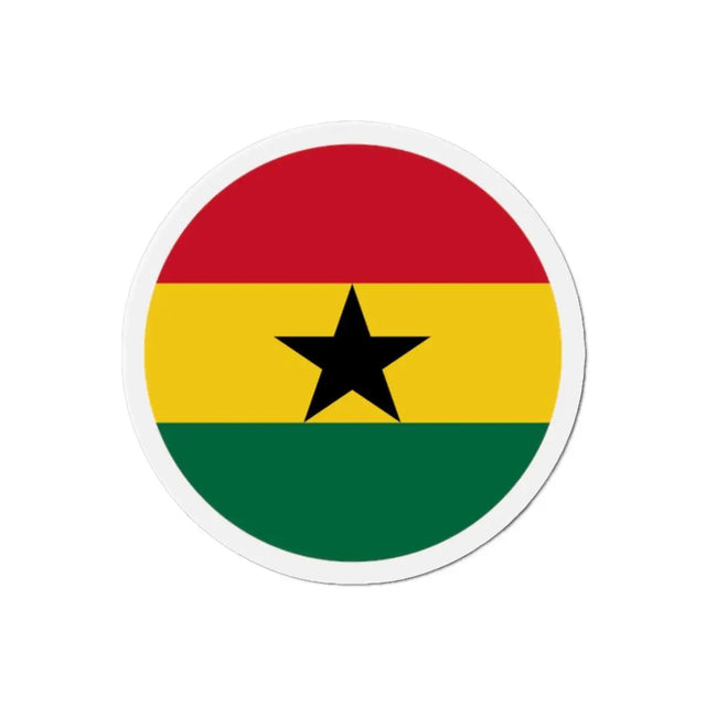 Aimant Rond Drapeau du Ghana en plusieurs tailles - Pixelforma 