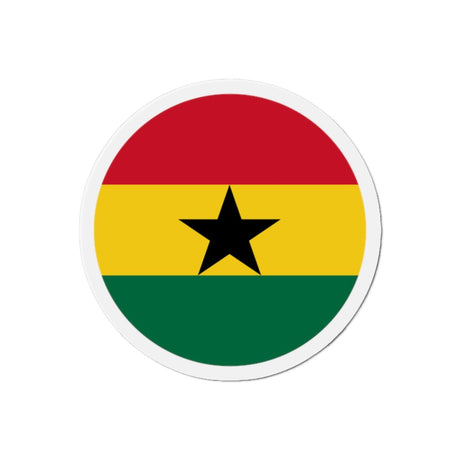 Aimant Rond Drapeau du Ghana en plusieurs tailles - Pixelforma