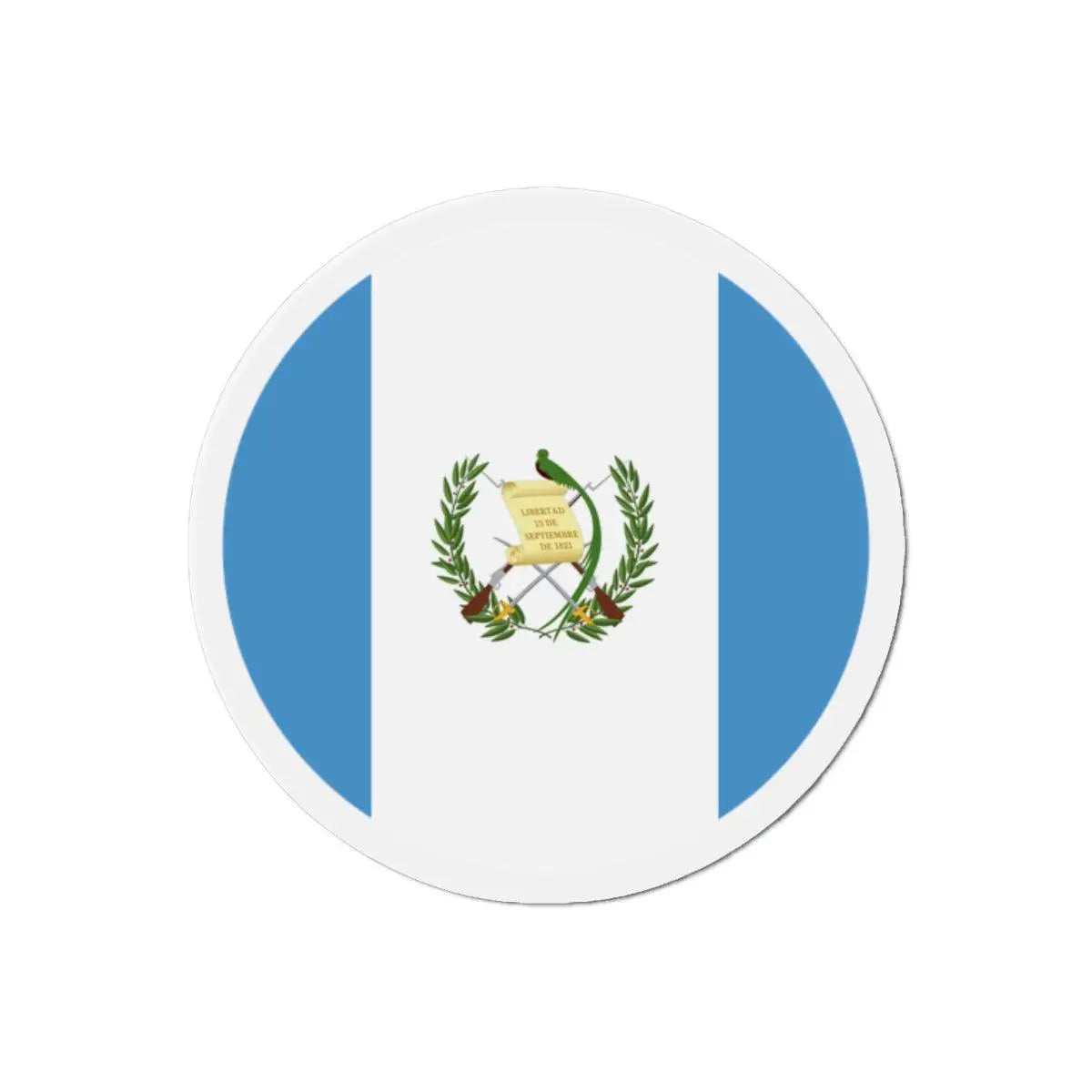 Aimant Rond Drapeau du Guatemala en plusieurs tailles - Pixelforma 