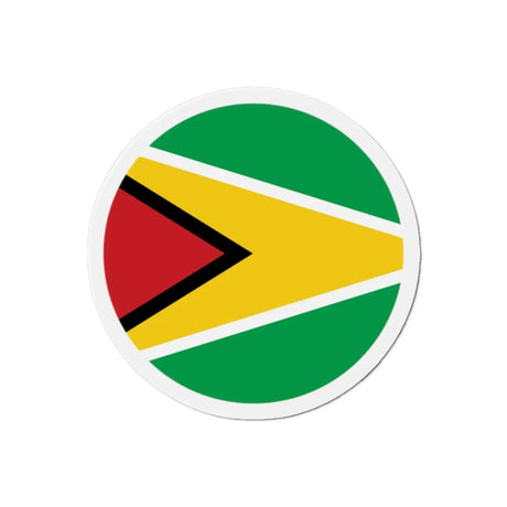 Aimant Rond Drapeau du Guyana en plusieurs tailles - Pixelforma 