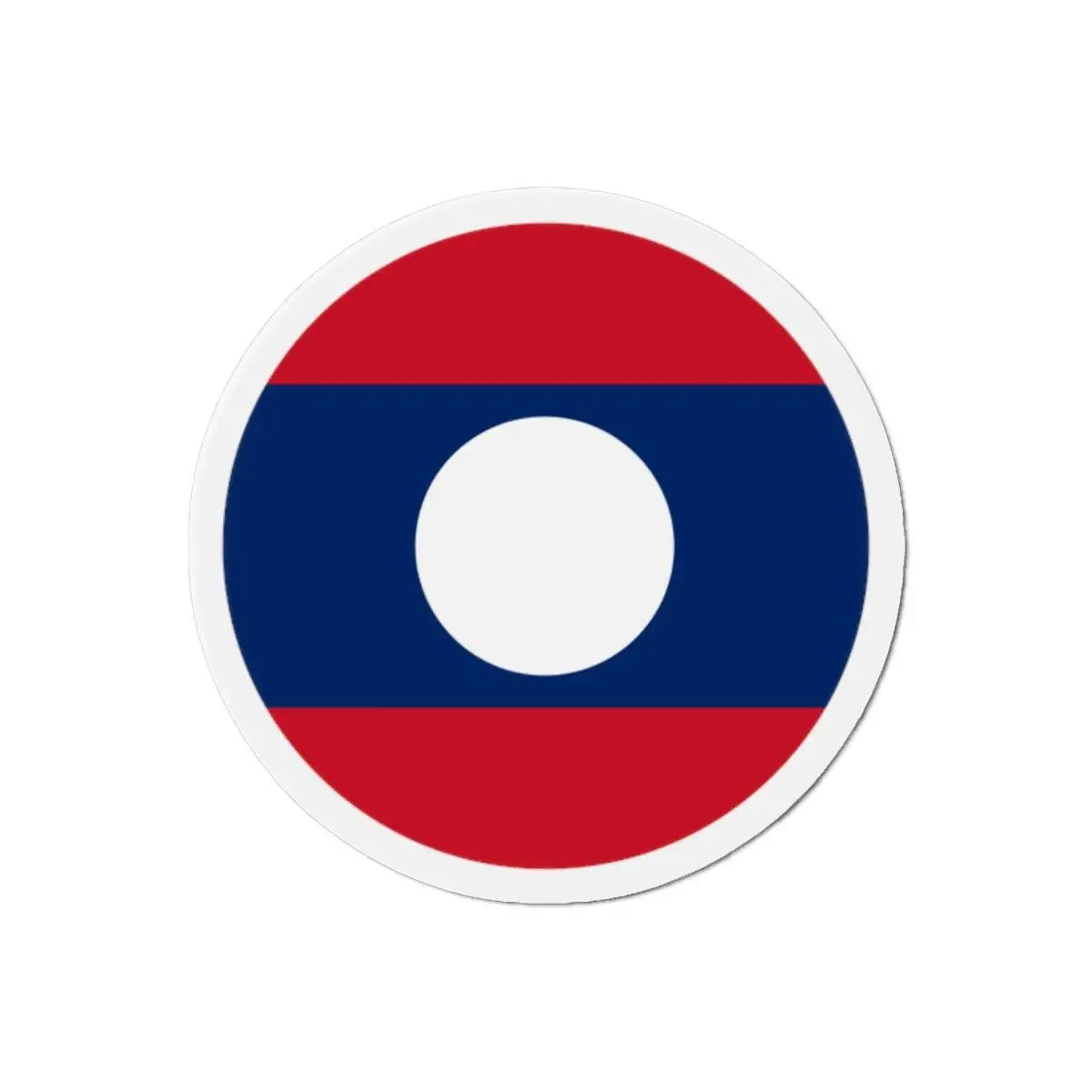 Aimant Rond Drapeau du Laos en plusieurs tailles - Pixelforma 