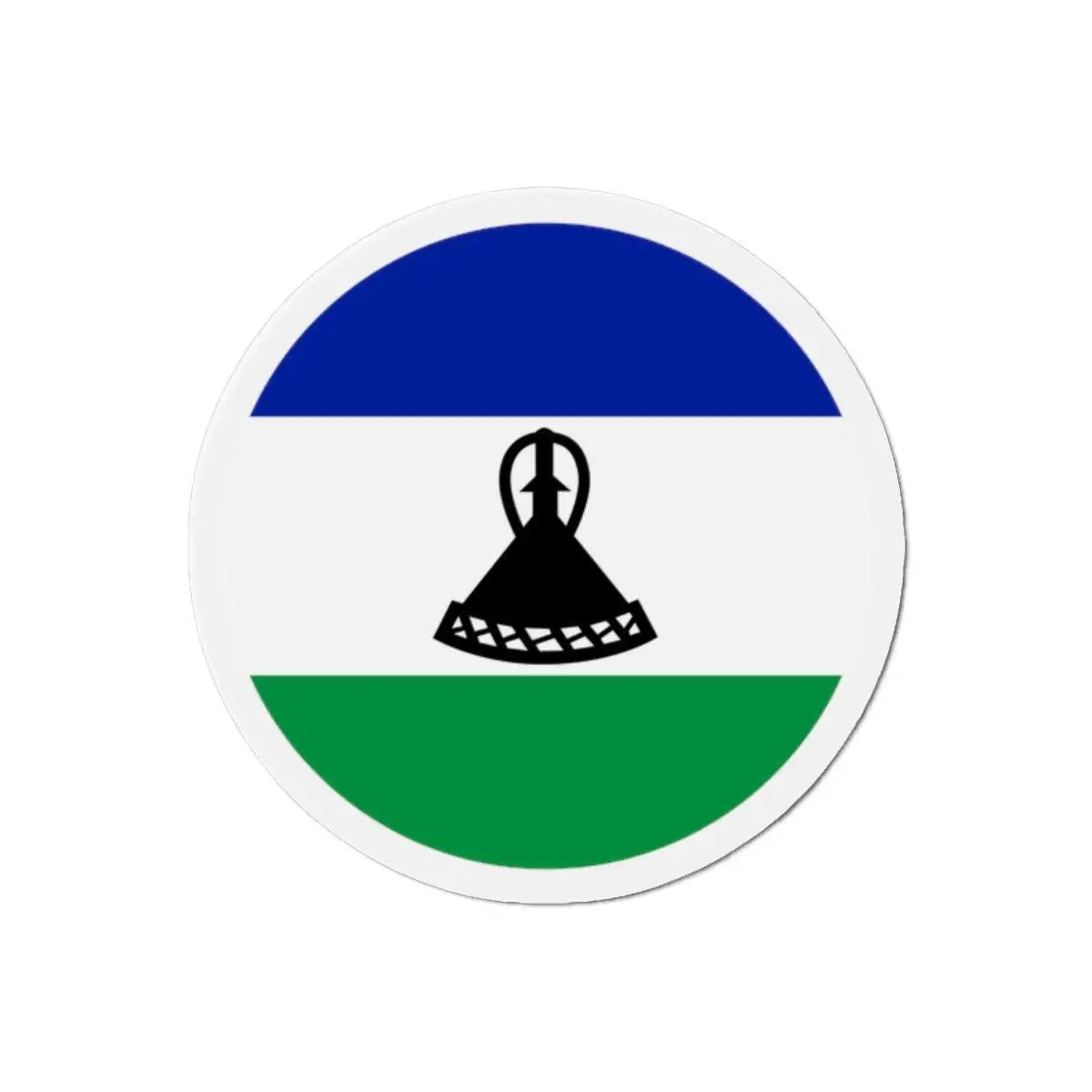 Aimant Rond Drapeau du Lesotho en plusieurs tailles - Pixelforma 