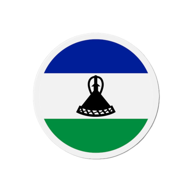 Aimant Rond Drapeau du Lesotho en plusieurs tailles - Pixelforma