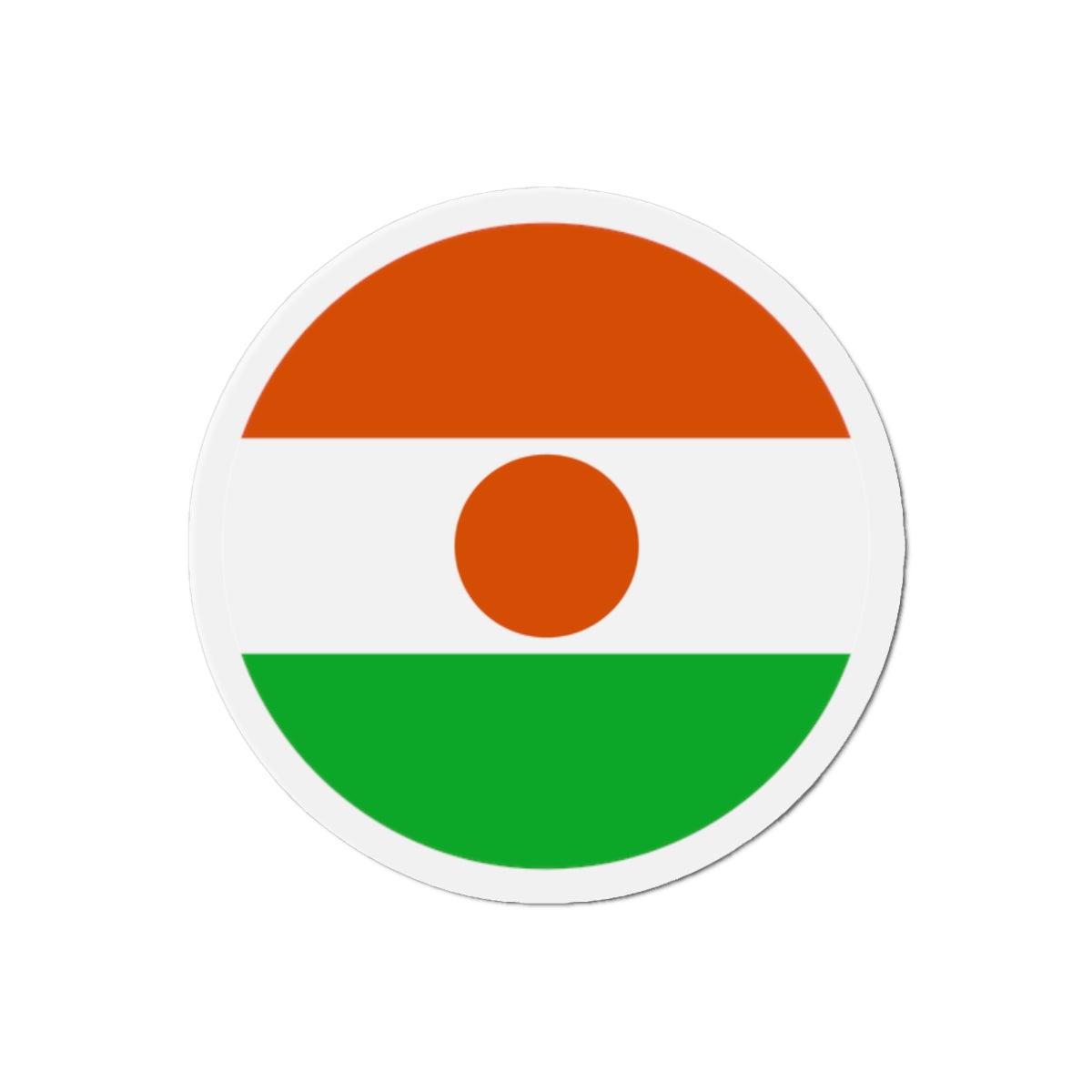 Aimant Rond Drapeau du Niger en plusieurs tailles - Pixelforma