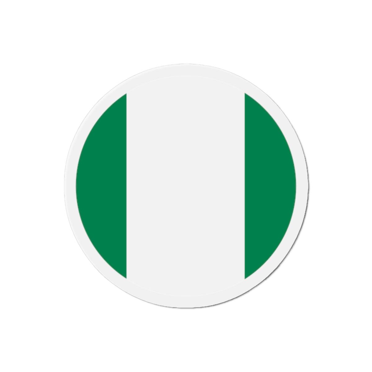 Aimant Rond Drapeau du Nigeria en plusieurs tailles - Pixelforma