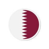 Aimant Rond Drapeau du Qatar en plusieurs tailles - Pixelforma