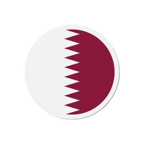 Aimant Rond Drapeau du Qatar en plusieurs tailles - Pixelforma