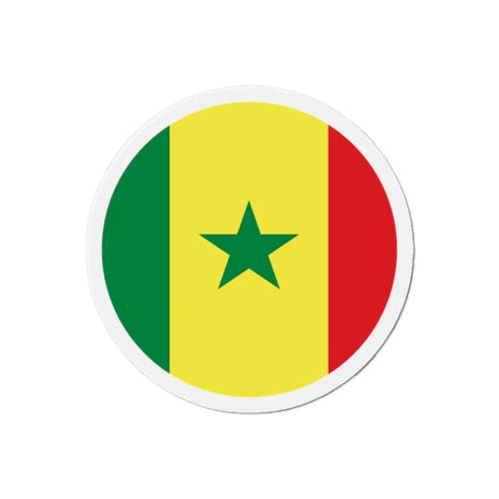 Aimant Rond Drapeau du Sénégal en plusieurs tailles - Pixelforma 