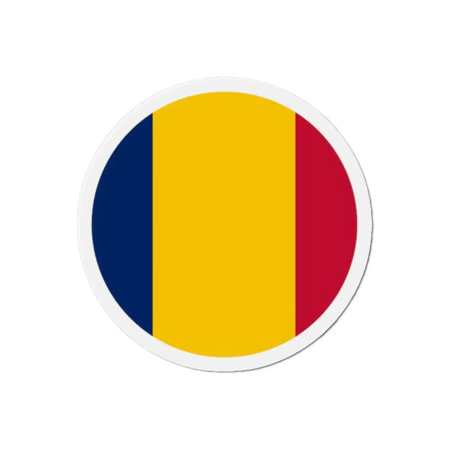 Aimant Rond Drapeau du Tchad en plusieurs tailles - Pixelforma 