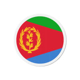 Aimant rond drapeau érythrée finition brillante décorative