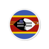 Aimant rond drapeau eswatini décoratif pour réfrigérateur