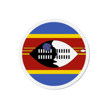 Aimant rond drapeau eswatini décoratif pour réfrigérateur