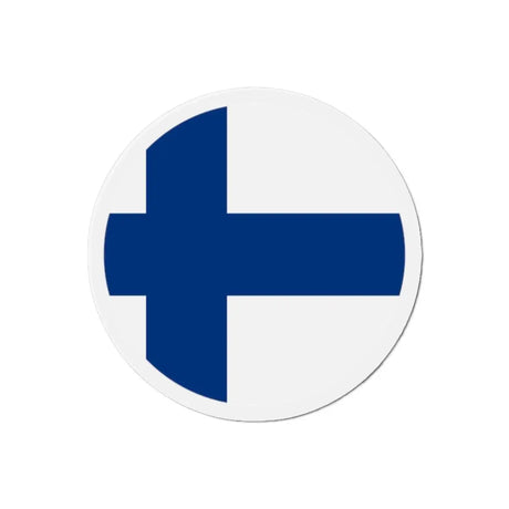 Aimant rond drapeau finlande décoratif pour réfrigérateur