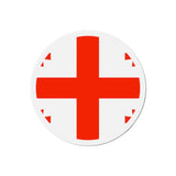 Aimant rond drapeau géorgie décoratif pour réfrigérateur