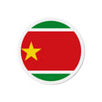 Aimant rond drapeau guadeloupe forme ronde décoratif