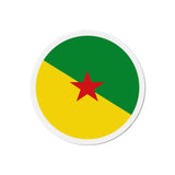 Aimant rond drapeau guyane forme décorative pour frigo