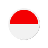 Aimant rond drapeau indonésie design décoratif magnétique